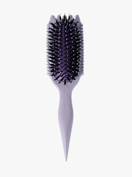 Bounce Curl Volume EdgeLift Brush in branded component on a light gray background